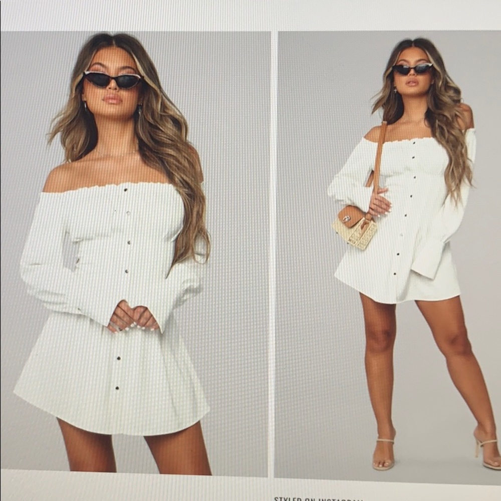 New with tags white thick material o dresses